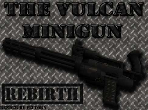 Скачать Black Vulcan Minigun Rebirth - Модель M249 для CSS