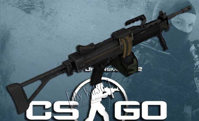 Скачать CSGO Machinegun Negev - Модель M249 для CSS