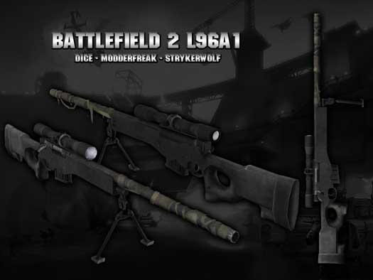Скачать Battlefield 2 L96A1 - Модель AWP для CSS