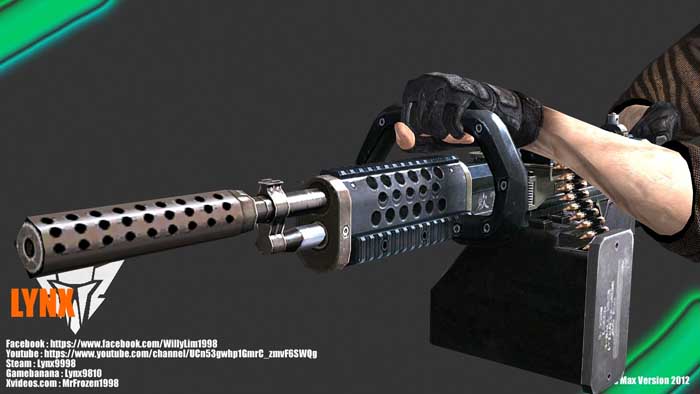 Скачать KAC Chainsaw - Модель M249 для CSS