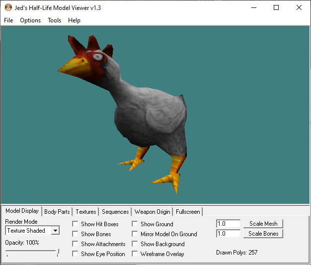 Half-Life Model Viewer 1.2.5 Jed's Half-Life Model Viewer 1.3.0