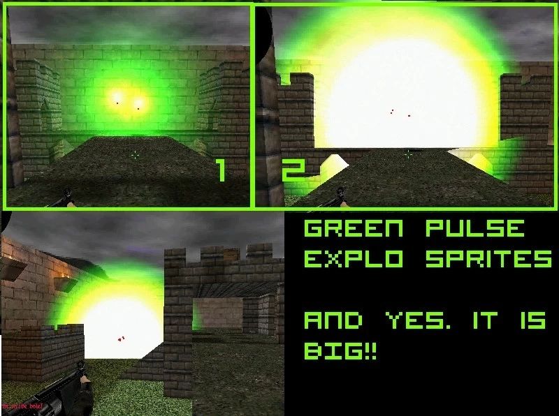 Green pulse explosion sprite