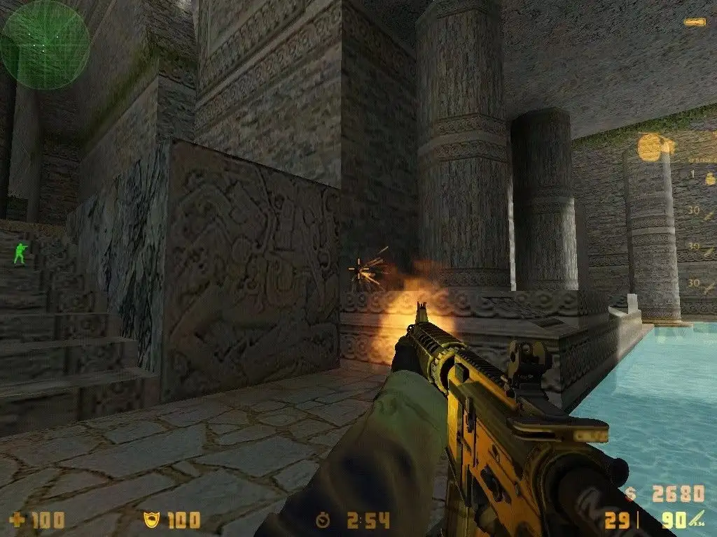 Yellow Muzzle Flashes