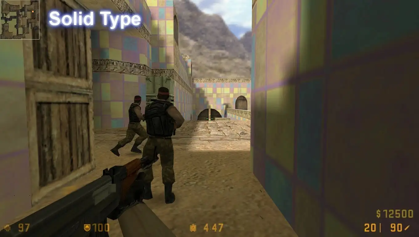 De_Dust 2 Radar [Solid and Two Transparent Types]