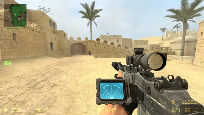 MW2 M21 с глушителем и датчиком сердцебиения