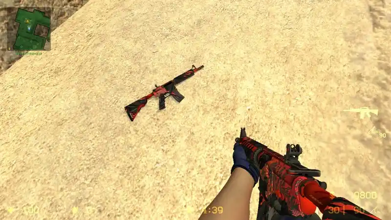 M4A4 Howl - Foil stickers, StatTrack, Specialist fade gloves
