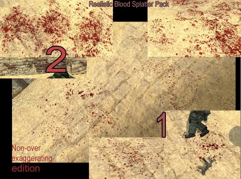 Realistic Blood Splatter Pack