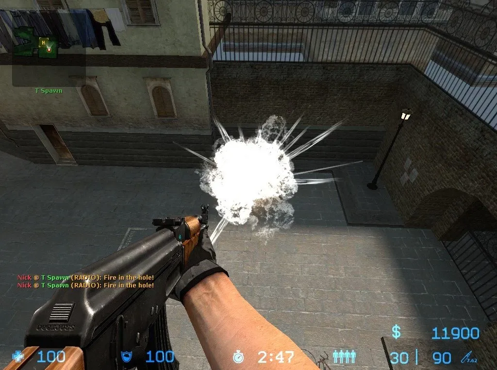 Black % White Explosion