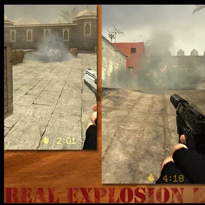 Real explosion effect