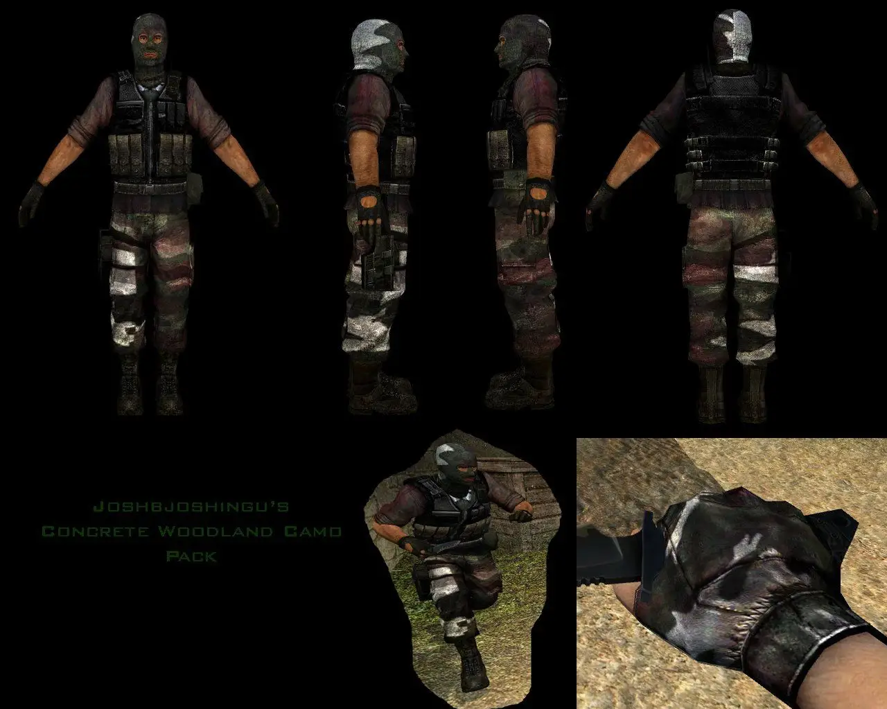 Concrete Woodland Camo Pack