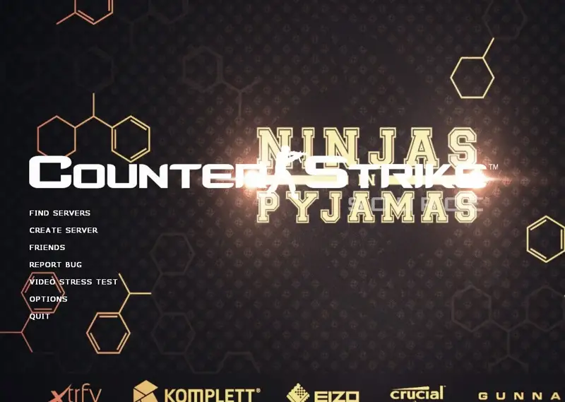 Ninjas in pajamas background