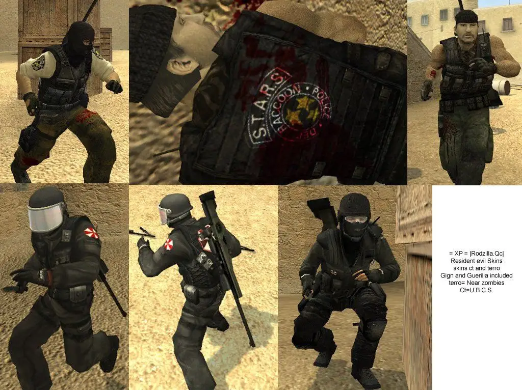 Resident Evil Pack s.t.a.r.s vs UBCS