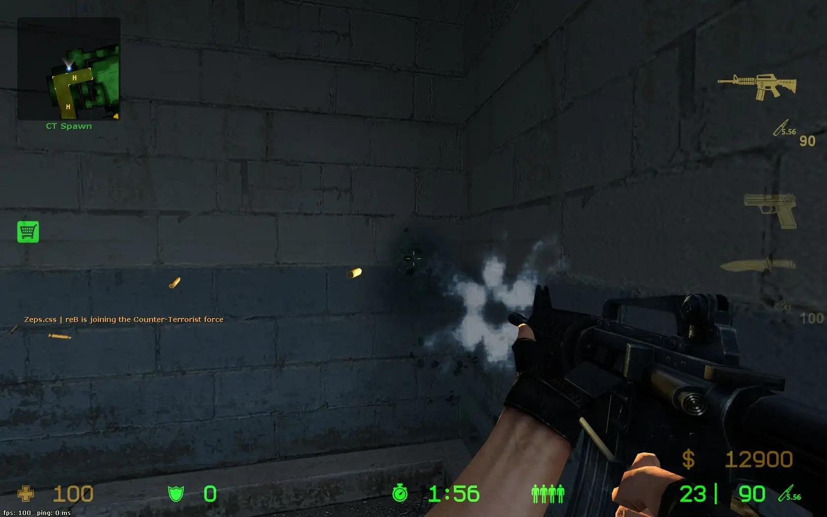 Blue-Grey Muzzleflash