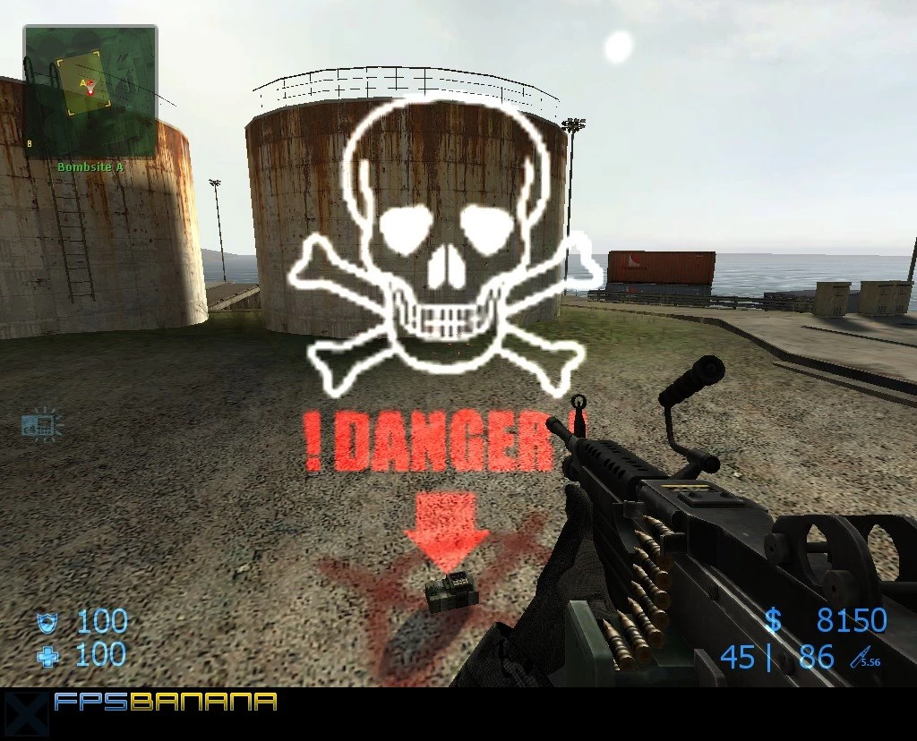 Skull W Crossbones LED