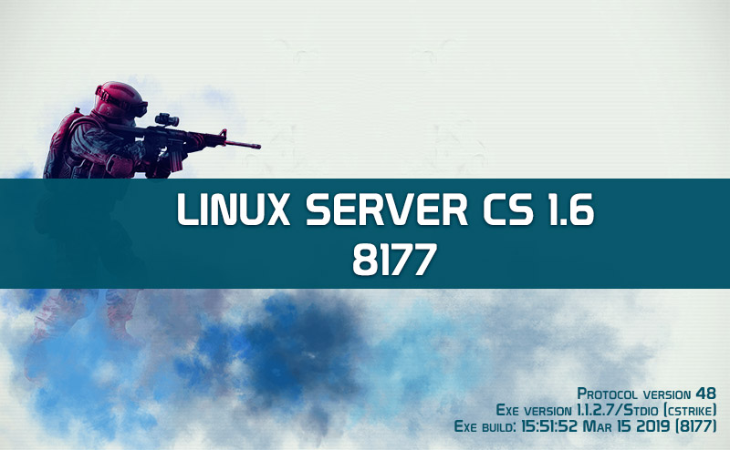 Чистый сервер HLDS 8177 SteamCMD (Linux)